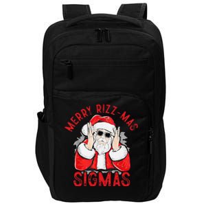 Merry Rizz Mas Sigmas Gen Alpha Middle School Christmas Impact Tech Backpack