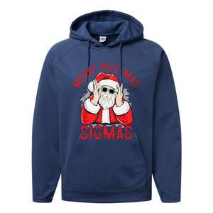 Merry Rizz Mas Sigmas Gen Alpha Middle School Christmas Performance Fleece Hoodie