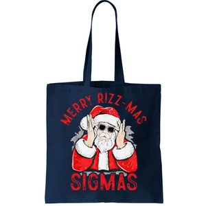 Merry Rizz Mas Sigmas Gen Alpha Middle School Christmas Tote Bag