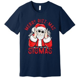 Merry Rizz Mas Sigmas Gen Alpha Middle School Christmas Premium T-Shirt