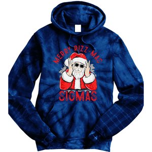 Merry Rizz Mas Sigmas Gen Alpha Middle School Christmas Tie Dye Hoodie