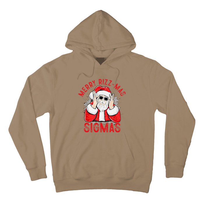 Merry Rizz Mas Sigmas Gen Alpha Middle School Christmas Hoodie