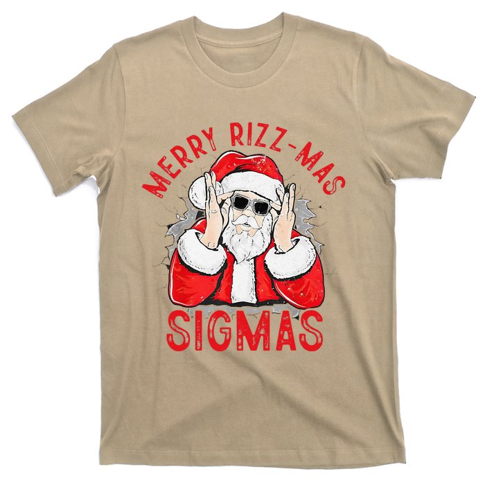 Merry Rizz Mas Sigmas Gen Alpha Middle School Christmas T-Shirt