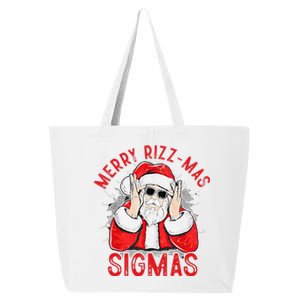 Merry Rizz Mas Sigmas Gen Alpha Middle School Christmas 25L Jumbo Tote