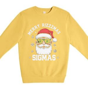 Merry Rizz Mas Sigmas Gen Alpha Middle School Christmas Premium Crewneck Sweatshirt