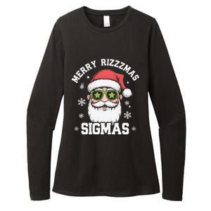 Merry Rizz Mas Sigmas Gen Alpha Middle School Christmas Womens CVC Long Sleeve Shirt