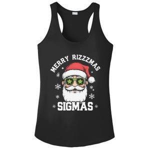 Merry Rizz Mas Sigmas Gen Alpha Middle School Christmas Ladies PosiCharge Competitor Racerback Tank