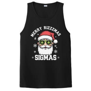 Merry Rizz Mas Sigmas Gen Alpha Middle School Christmas PosiCharge Competitor Tank