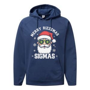 Merry Rizz Mas Sigmas Gen Alpha Middle School Christmas Performance Fleece Hoodie