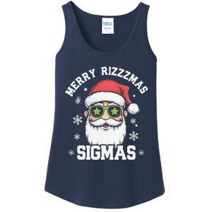 Merry Rizz Mas Sigmas Gen Alpha Middle School Christmas Ladies Essential Tank