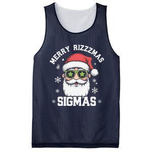 Merry Rizz Mas Sigmas Gen Alpha Middle School Christmas Mesh Reversible Basketball Jersey Tank