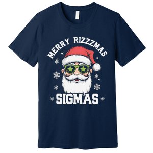 Merry Rizz Mas Sigmas Gen Alpha Middle School Christmas Premium T-Shirt