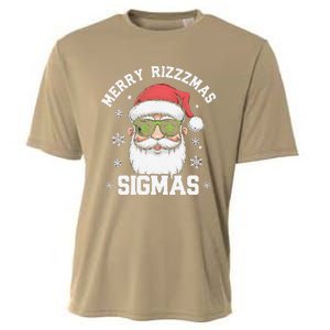 Merry Rizz Mas Sigmas Gen Alpha Middle School Christmas Cooling Performance Crew T-Shirt