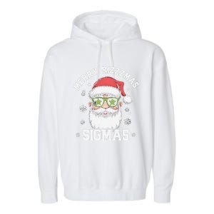 Merry Rizz Mas Sigmas Gen Alpha Middle School Christmas Garment-Dyed Fleece Hoodie