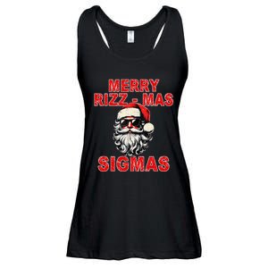 Merry Rizz Mas Sigmas Cool Santa Face Gen Alpha Christmas Gift Ladies Essential Flowy Tank