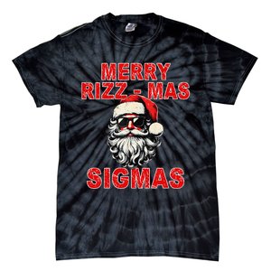 Merry Rizz Mas Sigmas Cool Santa Face Gen Alpha Christmas Gift Tie-Dye T-Shirt