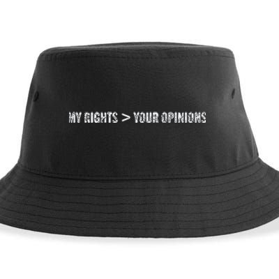 My Rights More Your Opinions Sustainable Bucket Hat