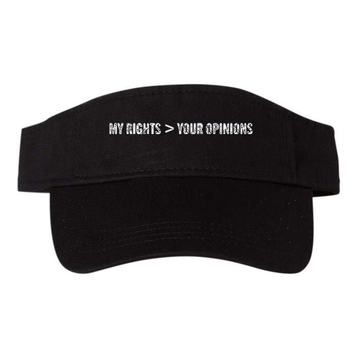 My Rights More Your Opinions Valucap Bio-Washed Visor