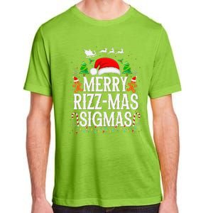 Merry Rizz Mas Sigmas Funny Xmas Santa Christmas Adult ChromaSoft Performance T-Shirt