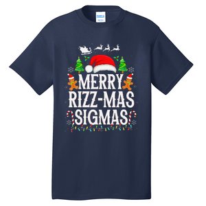 Merry Rizz Mas Sigmas Funny Xmas Santa Christmas Tall T-Shirt