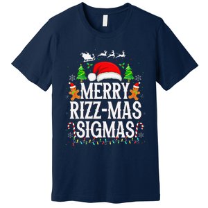 Merry Rizz Mas Sigmas Funny Xmas Santa Christmas Premium T-Shirt