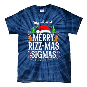 Merry Rizz Mas Sigmas Funny Xmas Santa Christmas Tie-Dye T-Shirt