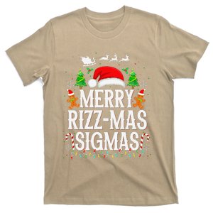 Merry Rizz Mas Sigmas Funny Xmas Santa Christmas T-Shirt