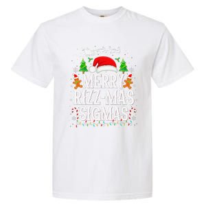 Merry Rizz Mas Sigmas Funny Xmas Santa Christmas Garment-Dyed Heavyweight T-Shirt