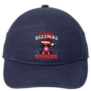 Merry Rizz Mas Sigmas Gen Alpha Trump Santa Christmas 7-Panel Snapback Hat