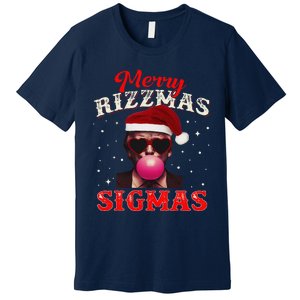 Merry Rizz Mas Sigmas Gen Alpha Trump Santa Christmas Premium T-Shirt