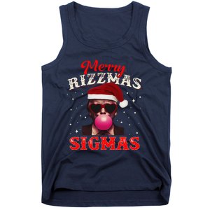 Merry Rizz Mas Sigmas Gen Alpha Trump Santa Christmas Tank Top