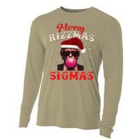 Merry Rizz Mas Sigmas Gen Alpha Trump Santa Christmas Cooling Performance Long Sleeve Crew