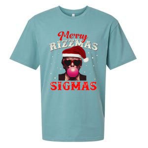 Merry Rizz Mas Sigmas Gen Alpha Trump Santa Christmas Sueded Cloud Jersey T-Shirt