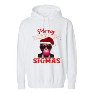 Merry Rizz Mas Sigmas Gen Alpha Trump Santa Christmas Garment-Dyed Fleece Hoodie