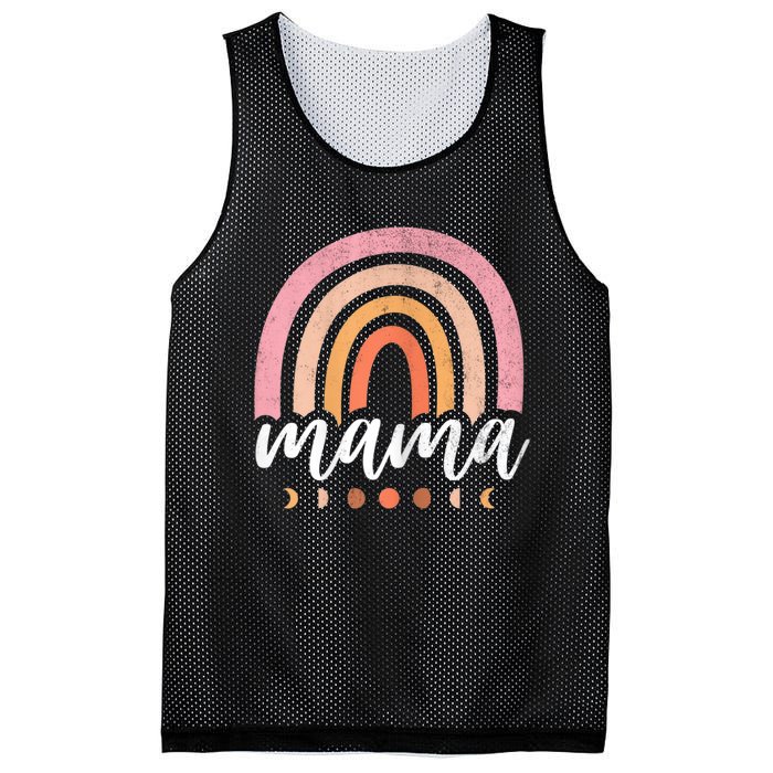 Mama Rainbow Mesh Reversible Basketball Jersey Tank