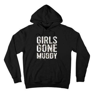 Mud Run Marathon Runner Girl Gone Muddy Mudding Hoodie