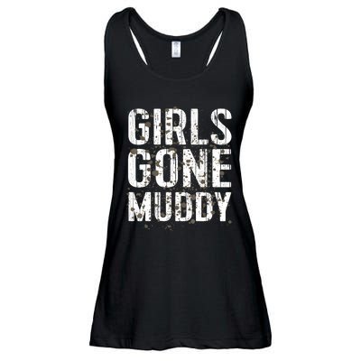 Mud Run Marathon Runner Girl Gone Muddy Mudding Ladies Essential Flowy Tank