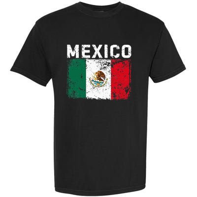 Mexico Roots Mexican Flag Pride Hispanic Heritage Garment-Dyed Heavyweight T-Shirt