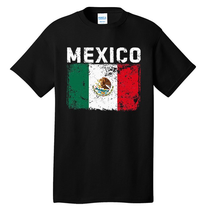 Mexico Roots Mexican Flag Pride Hispanic Heritage Tall T-Shirt