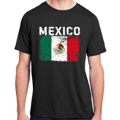 Mexico Roots Mexican Flag Pride Hispanic Heritage Adult ChromaSoft Performance T-Shirt