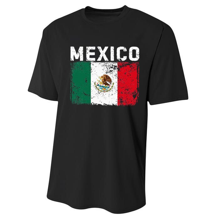 Mexico Roots Mexican Flag Pride Hispanic Heritage Performance Sprint T-Shirt