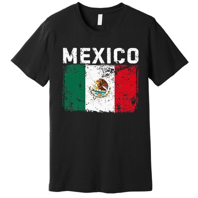 Mexico Roots Mexican Flag Pride Hispanic Heritage Premium T-Shirt