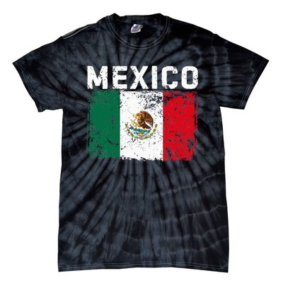 Mexico Roots Mexican Flag Pride Hispanic Heritage Tie-Dye T-Shirt