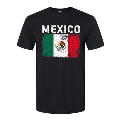 Mexico Roots Mexican Flag Pride Hispanic Heritage Softstyle CVC T-Shirt