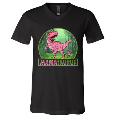 MAMASAURUS REX MOTHER'S DAY V-Neck T-Shirt