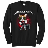 Metallicat Rock Music Funny Parody Cat Lovers Concert Sweatshirt