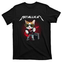 Metallicat Rock Music Funny Parody Cat Lovers Concert T-Shirt