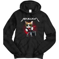 Metallicat Rock Music Funny Parody Cat Lovers Concert Tie Dye Hoodie