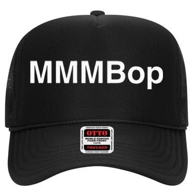 MMMBop Retro Music Fun 90s S Tops High Crown Mesh Back Trucker Hat