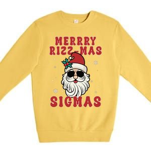 Merry Rizz Mas Sigmas Gen Alpha Middle School Christmas Premium Crewneck Sweatshirt